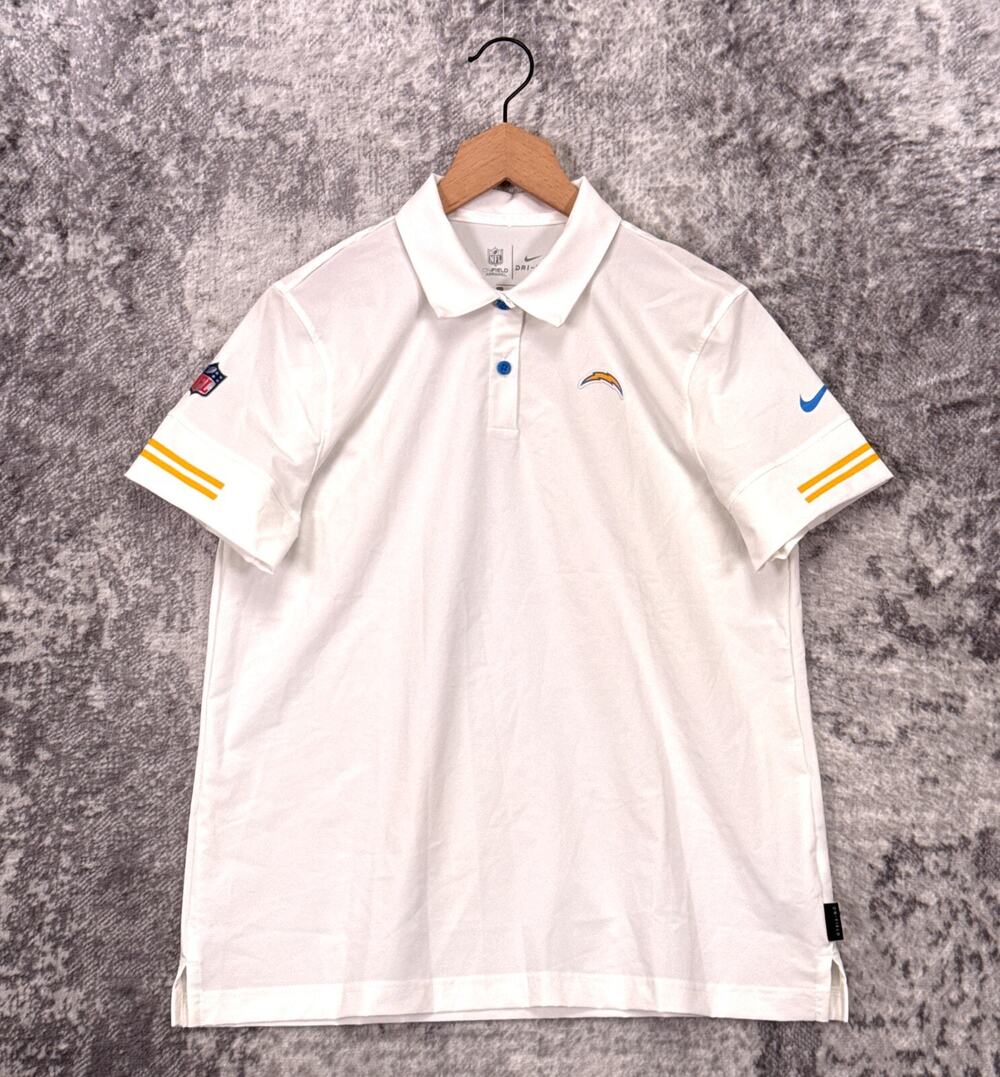Nike Polo Shirt Large Womens Los Angeles Chargers On Field Staff